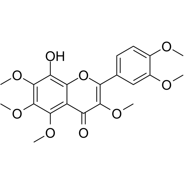 8-Hydroxy-3,5,6,7,3',4'-hexamethoxyflavone图片