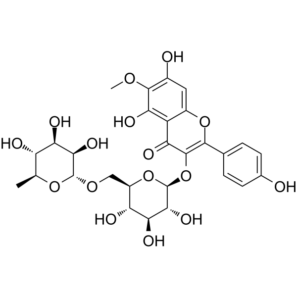 6-Methoxykaempferol 3-O-Rutinoside图片