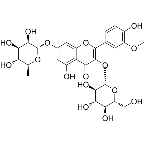 Isorhamnetin 3-glucoside-7-rhamnoside图片