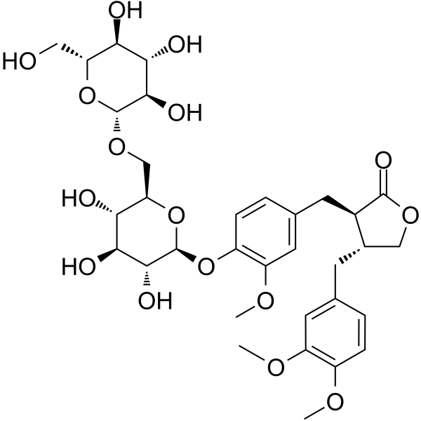 Arctigenin 4'-O-β-gentiobioside图片