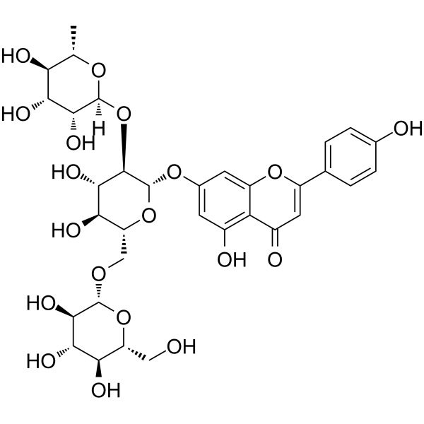 Apigenin-7-O-(2G-rhamnosyl)gentiobioside图片