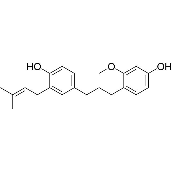 1-(4-Hydroxy-2-methoxyphenyl)-3-(4-hydroxy-3-prenylphenyl)图片