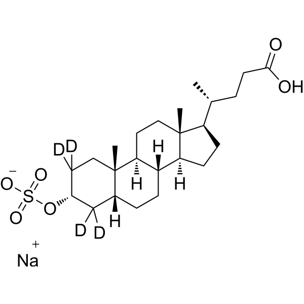 Lithocholic acid 3-sulfate-d4(sodium salt)图片