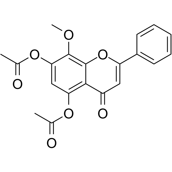 5,7-Diacetoxy-8-methoxyflavone图片