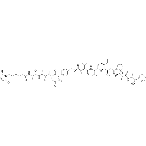 Mc-Alanyl-Alanyl-Asparagine-PAB-MMAE图片
