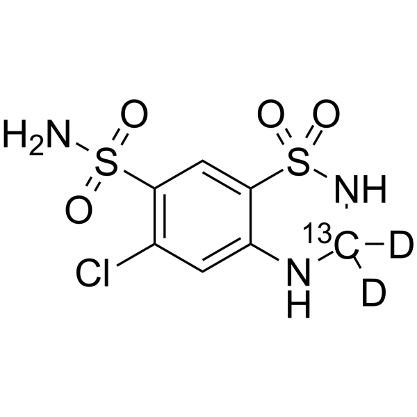 Hydrochlorothiazid-13C,d2图片