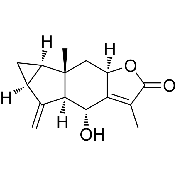 (4R,4aS,5aS,6aR,6bS,7aR)-4-Hydroxy-3,6b-dimethyl-5-methylene-4,4a,5,5a,6,6a,7,7a-octahydrocyclopropa[2,3]indeno[5,6-b]furan-2(6bH)-oneͼƬ