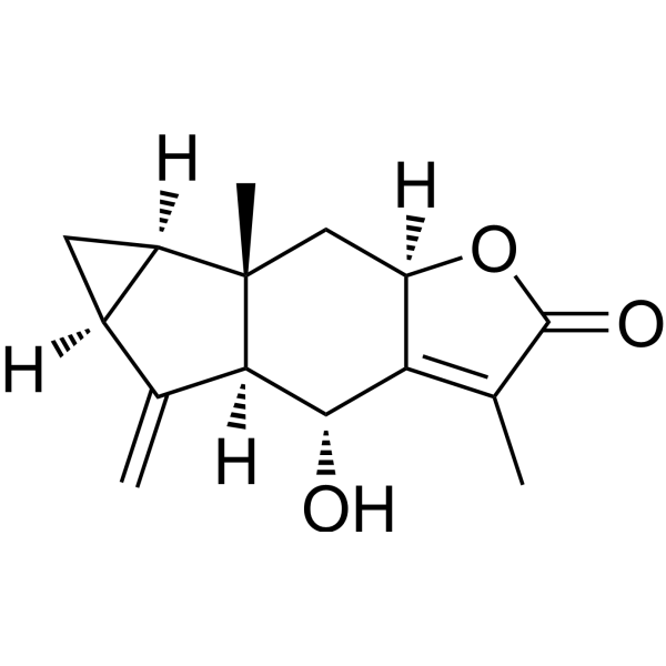 (4R,4aS,5aS,6aR,6bS,7aR)-4-Hydroxy-3,6b-dimethyl-5-methylene-4,4a,5,5a,6,6a,7,7a-octahydrocyclopropa[2,3]indeno[5,6-b]furan-2(6bH)-one图片