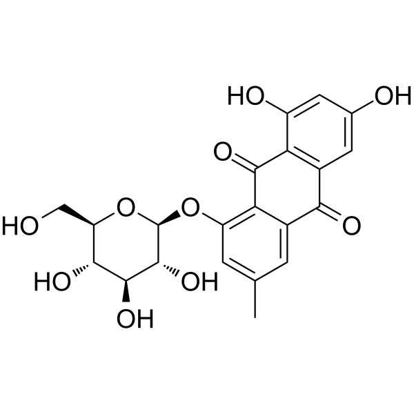 Emodin-1-O-β-D-glucopyranoside图片