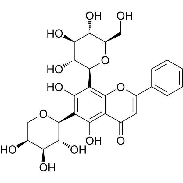 Chrysin 6-C-arabinoside 8-C-glucoside图片