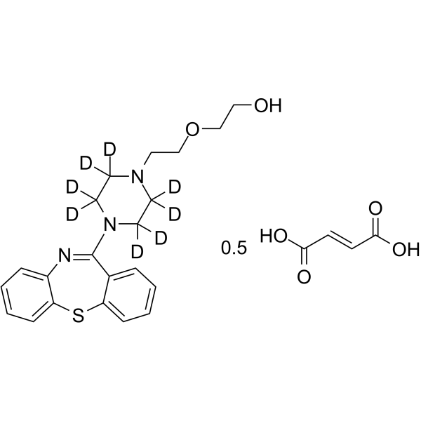 Quetiapine-d8 hemifumarate图片