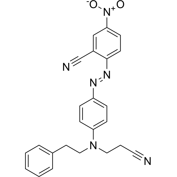 2-4-(2-Cyanoethyl)(2-phenylethyl)aminophenylazo-5-nitrobenzonitrile图片