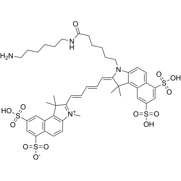 Sulfo-Cyanine5,5 amine图片