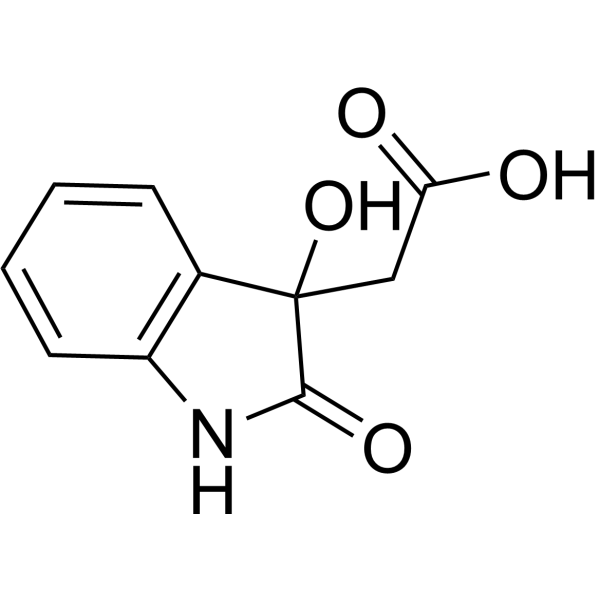 2-(3-Hydroxy-2-oxoindolin-3-yl)-acetic acid图片