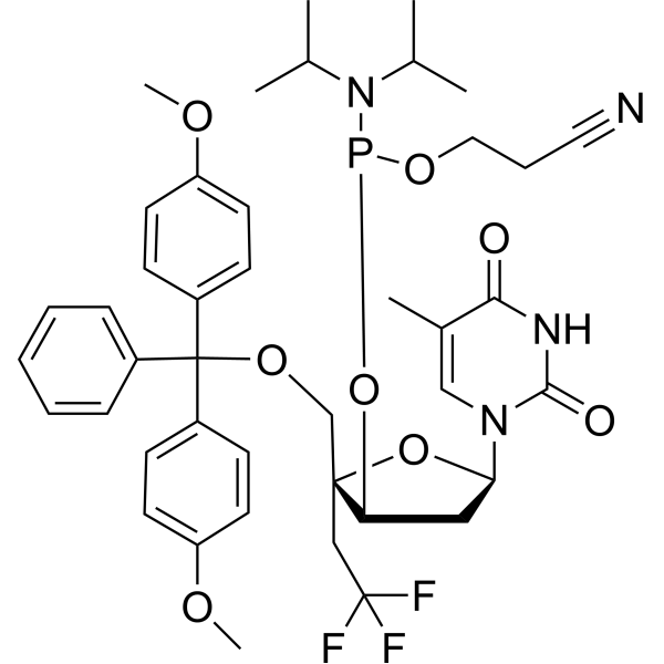 DMTr-4'-CF3-5-Me-U-CED phosphoramidite图片