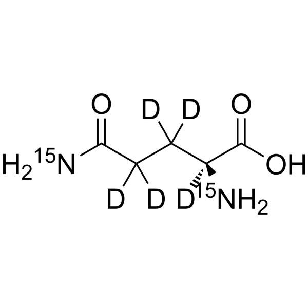 L-Glutamine-15N2,d5图片
