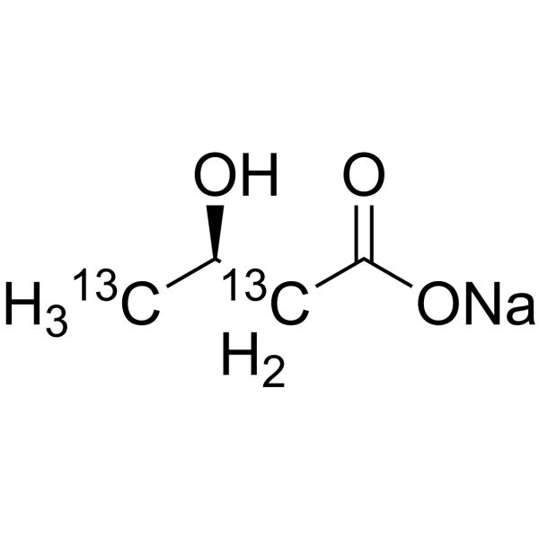 (R)-3-Hydroxybutanoic acid-13C2 sodium图片