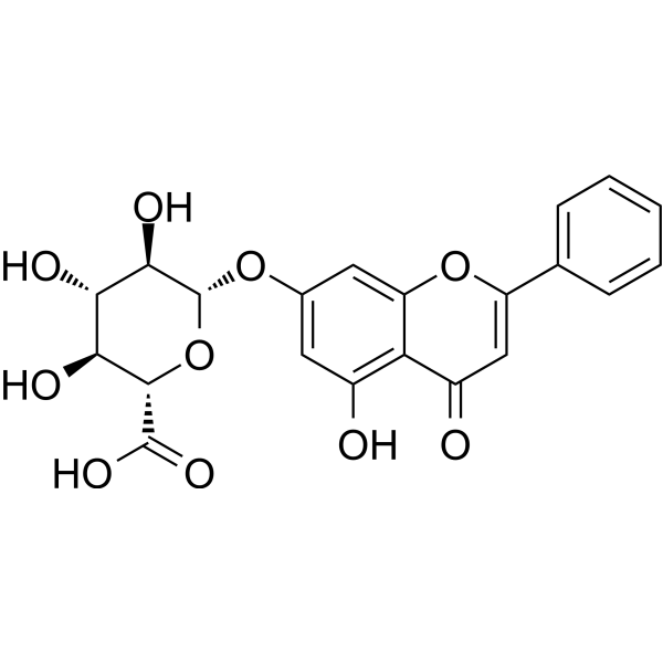 Chrysin-7-O-glucuronide图片