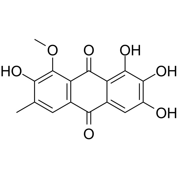 1,2,3,7-Tetrahydroxy-8-methoxy-6-methyl-9,10-anthraquinone图片