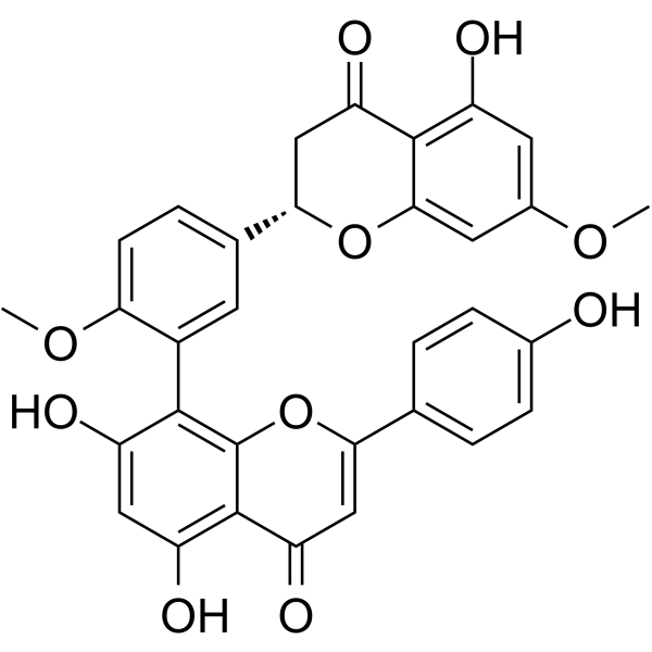 2,3-Dihydroamentoflavone 7,4'-dimethyl ether图片