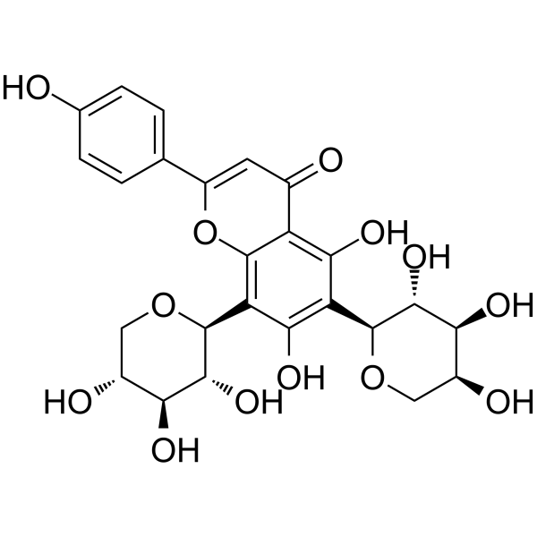 Apigenin6-C-α-L-arabinopyranosyl-8-C-β-D-xylopyranoside图片