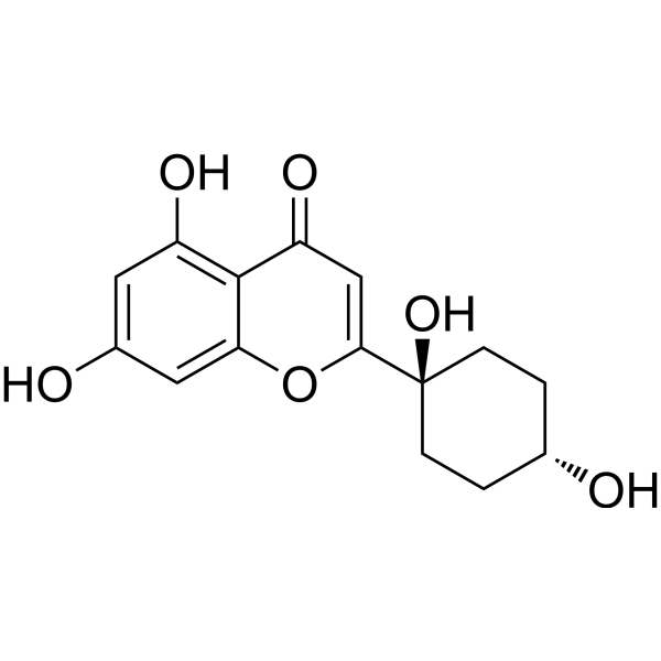 2-(trans-1,4-Dihydroxy-cyclohexyl)-5,7-dihydroxy-chromone图片