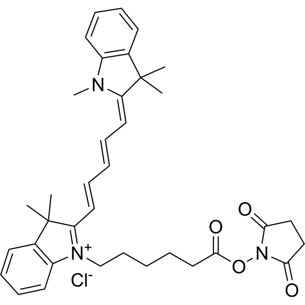 Cyanine5 NHS ester chloride图片