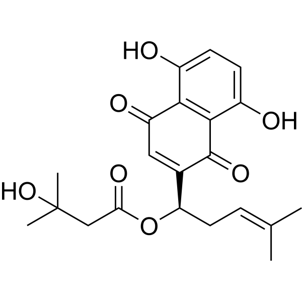β-Hydroxyisovalerylshikonin图片