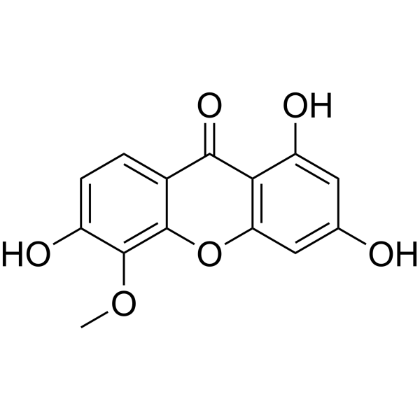 1,3,6-Trihydroxy-5-methoxyxanthone图片