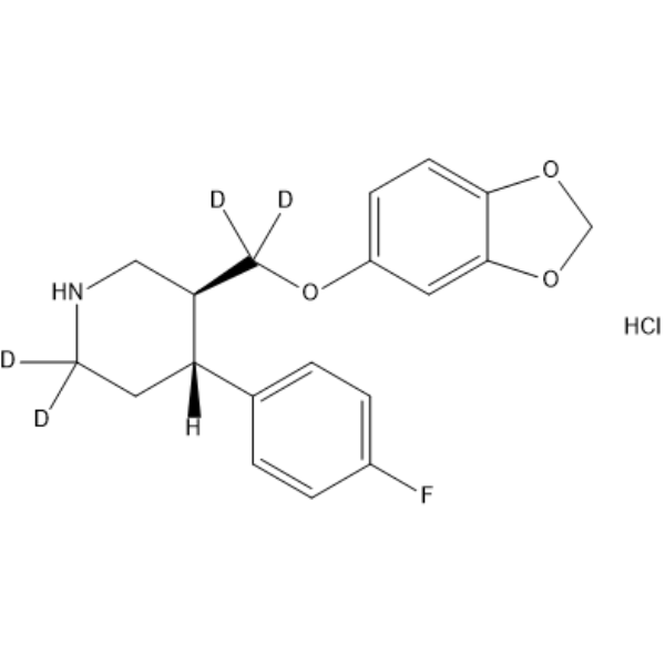 (rac)-(trans)-Paroxetine-d4 hydrochloride图片