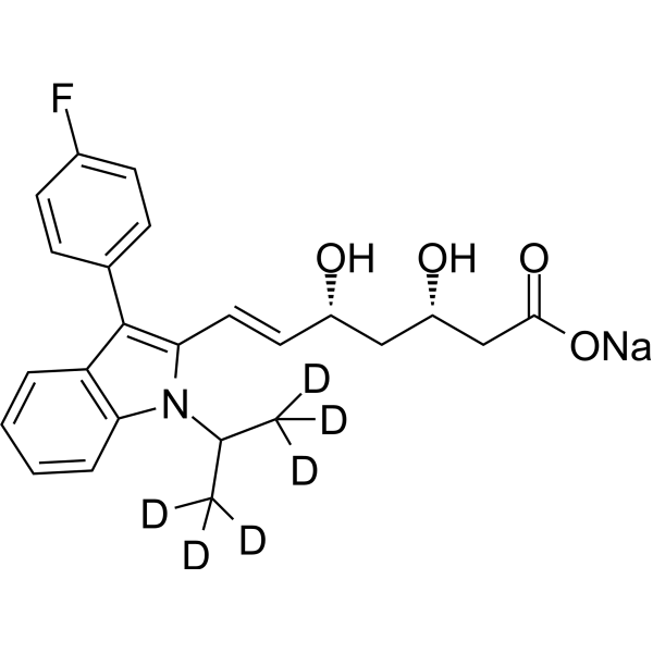(3S,5R)-Fluvastatin-d6 sodium图片