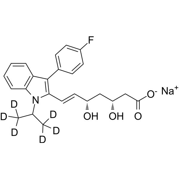 Fluvastatin-d6 sodium图片