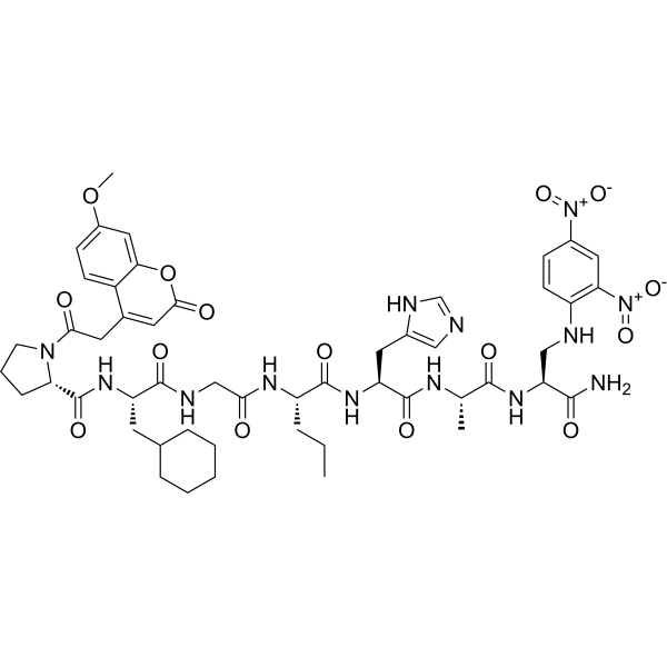 Mca-P-Cha-G-Nva-HA-Dap(DNP)-NH2图片