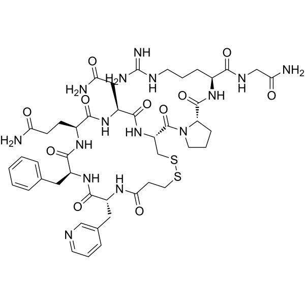 Desamino(D-3-(3′-pyridyl)-Ala2,Arg8)-Vasopressin图片