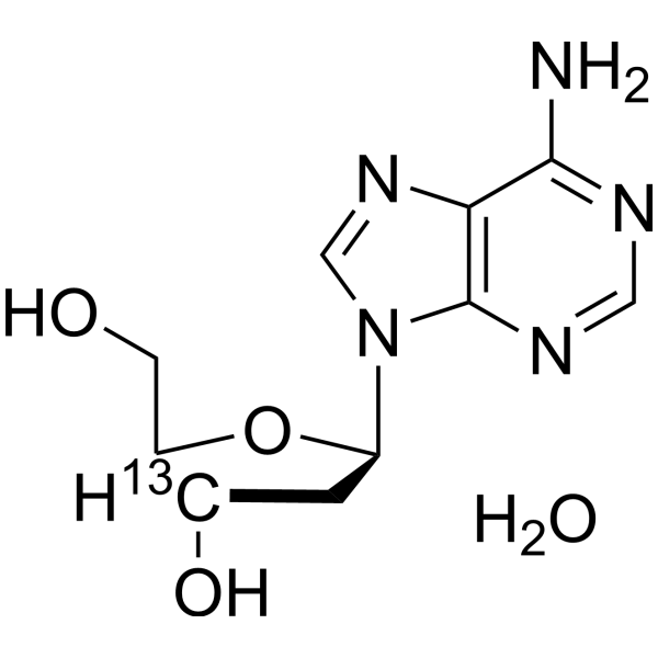 2'-Deoxyadenosine monohydrate-3′-13C图片