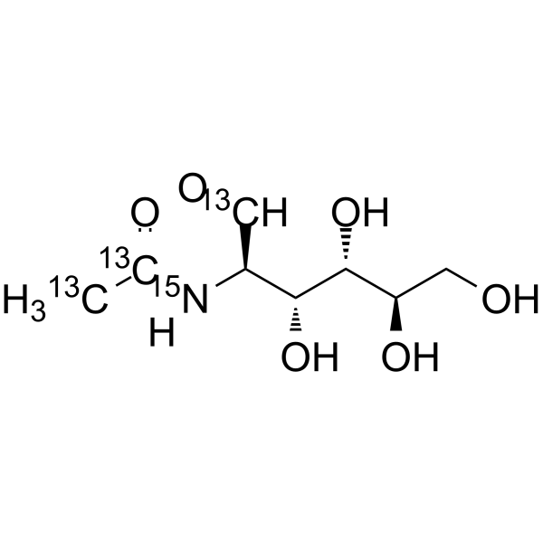 N-Acetyl-D-glucosamine-13C3,15N图片