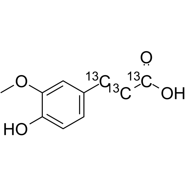 Ferulic acid-13C3图片