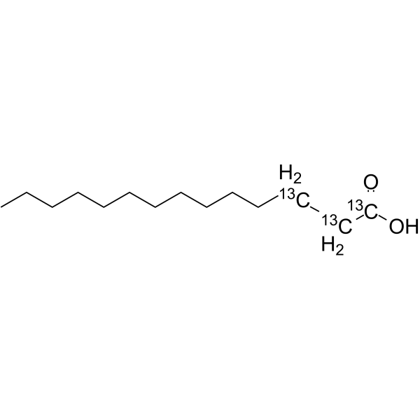 Myristic acid-13C3图片