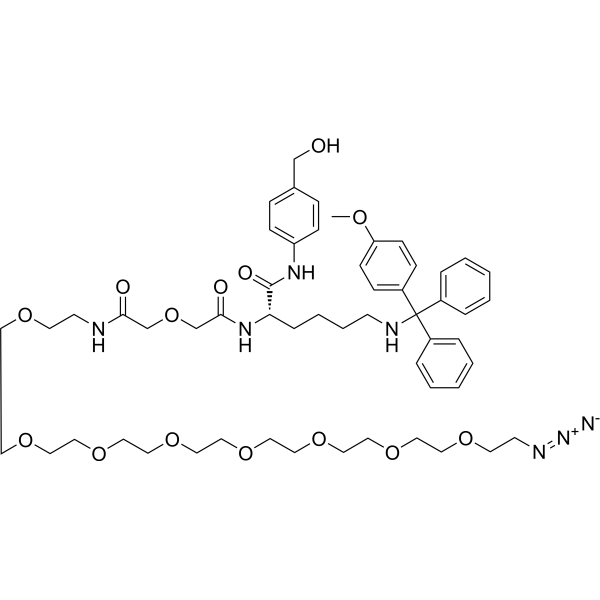Lys(MMT)-PAB-oxydiacetamide-PEG8-N3图片