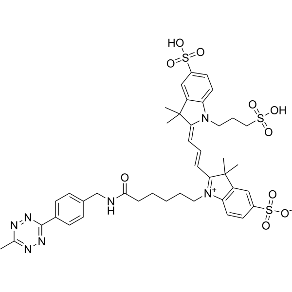 Sulfo-Cy3-Methyltetrazine图片
