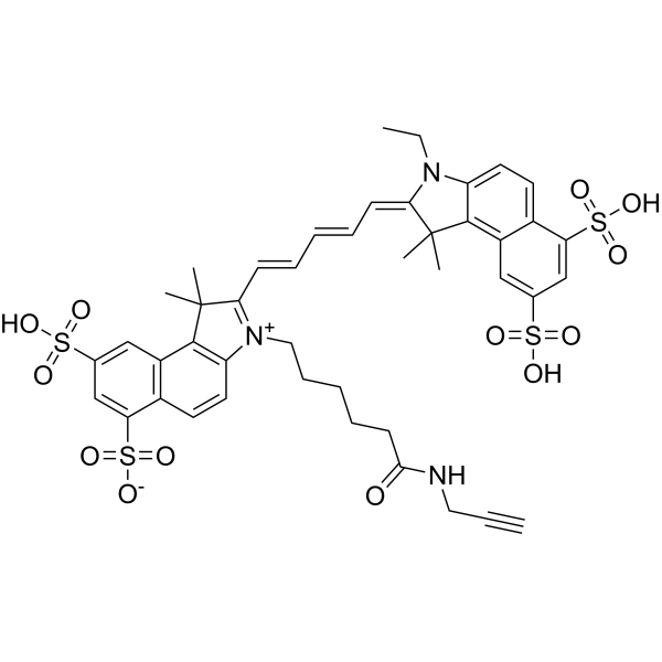 Trisulfo-Cy5,5-Alkyne图片