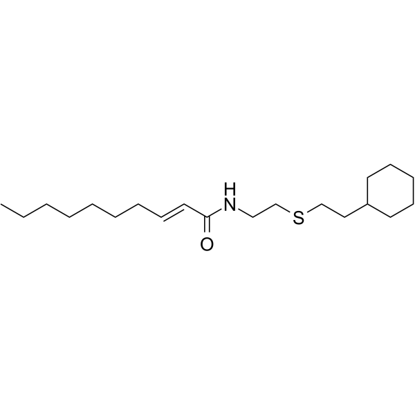 2-(E-2-decenoylamino)ethyl 2-(cyclohexylethyl)sulfide图片