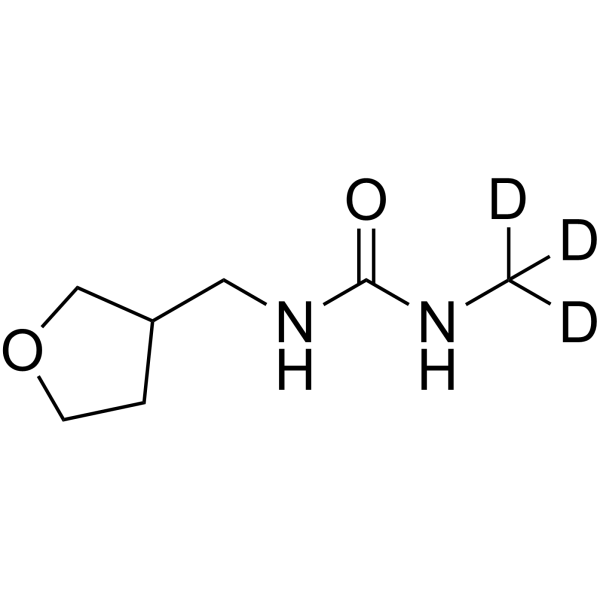 1-Methyl-3-((tetrahydrofuran-3-yl)methyl)urea-d3图片