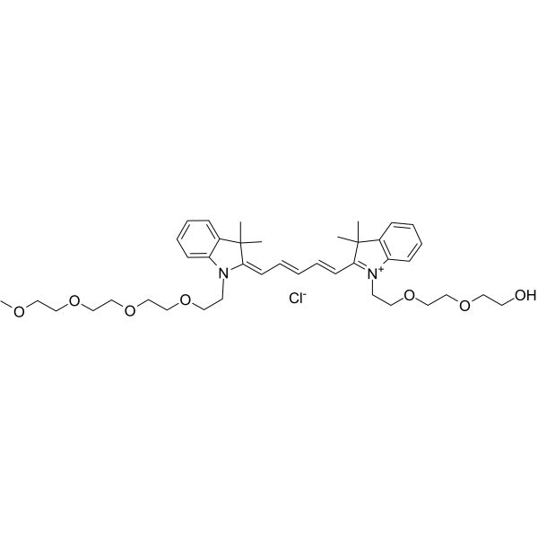 N-(m-PEG4)-N'-(hydroxy-PEG2)-Cy5图片