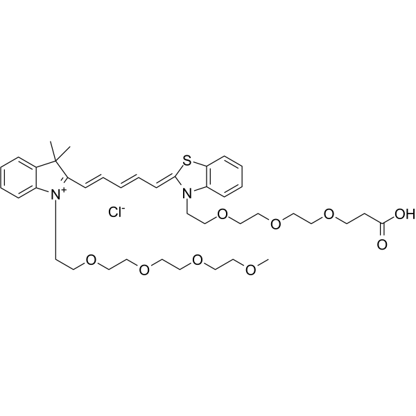 N-(m-PEG4)-3,3-Dimethyl-3H-indole-N'-(acid-PEG3)-benzothiazole图片