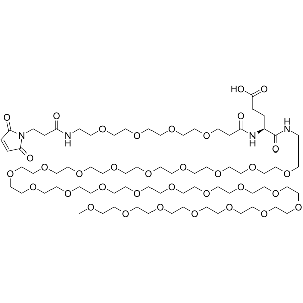 Mal-PEG4-Glu(OH)-NH-m-PEG24图片
