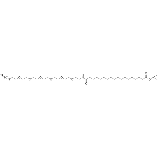Azide-PEG6-amido-C16-Boc图片
