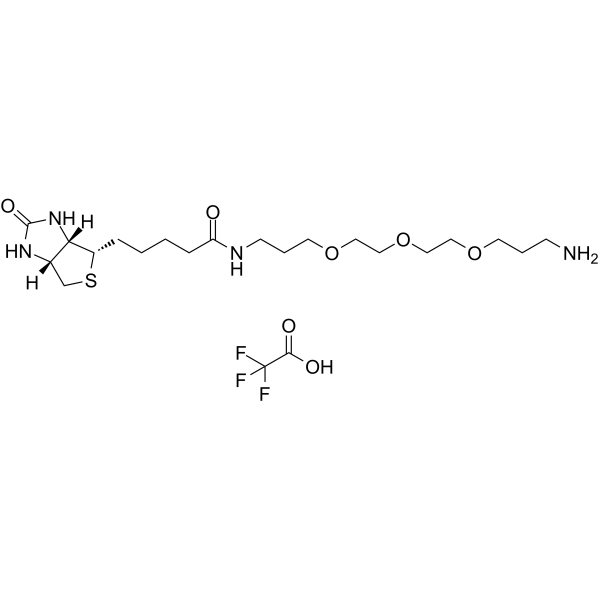 Biotin-C1-PEG3-C3-amine TFA图片
