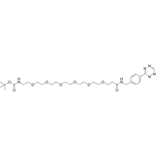 Tetrazine-Ph-NHCO-PEG6-NH-Boc图片
