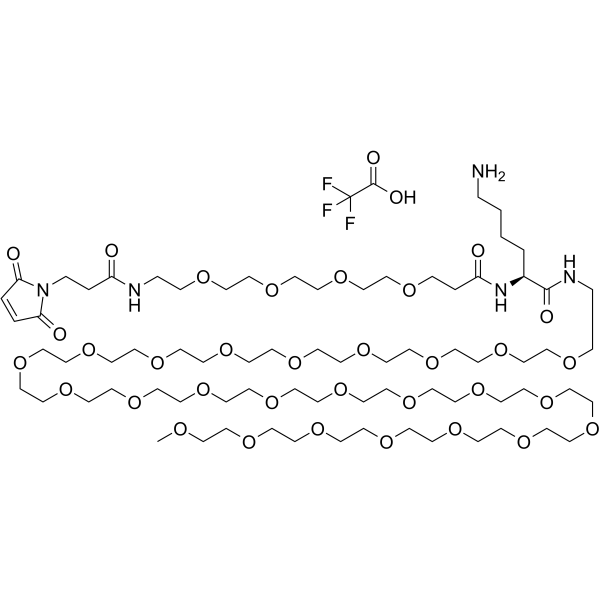Mal-PEG4-Lys(TFA)-NH-m-PEG24图片